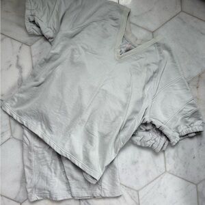 Free People Light Gray Blue On the Run set